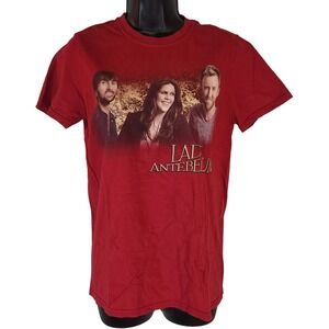 Gildan Lady Antebellum Tour T-Shirt Band Graphic Tee Red‎ Unisex Small